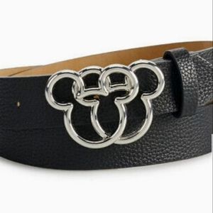 NWT Disney Mickey Mouse Double Outline Buckle Belt Size Small